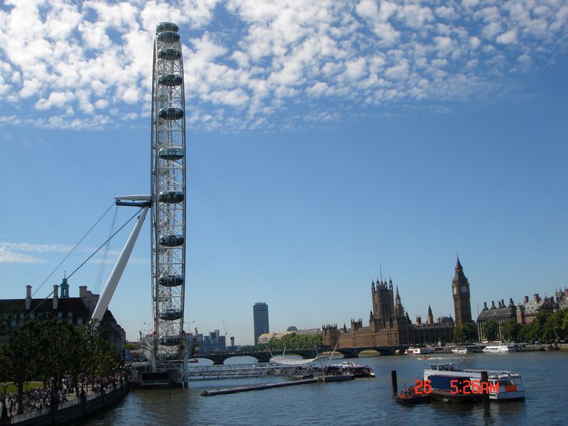 原创英国伦敦的标志性建筑物