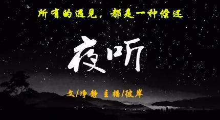 (夜听)所有的遇见，都是一种偿还