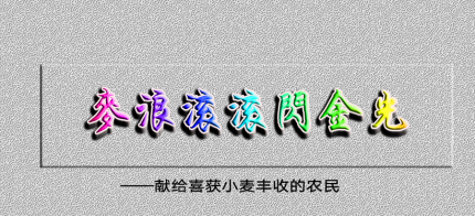麦浪滚滚闪金光（单幅背景flash音画）