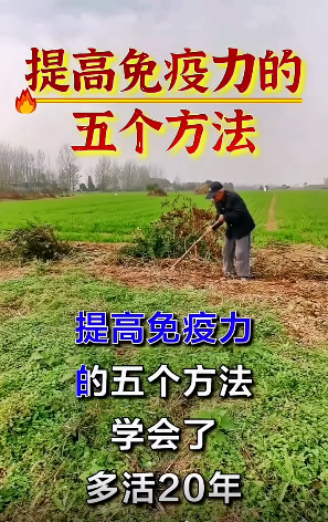 提高免疫力五个方法