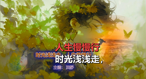 时光浅浅走，人生慢慢行